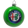 Green Christmas tree ornament bauble 8cm