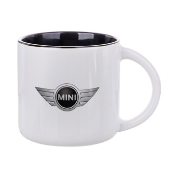 mini cooper, Κούπα κεραμική 400ml Λευκή/Μαύρη