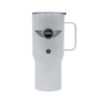 mini cooper, Mega Stainless steel Tumbler with lid, double wall 750L