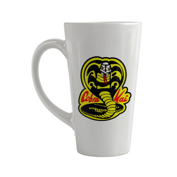 Cobra Kai Yellow, Κούπα κωνική Latte Μεγάλη, κεραμική, 450ml