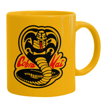 Cobra Kai Yellow, Κούπα, κεραμική κίτρινη, 330ml (1 τεμάχιο)