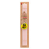 Easter Set, wooden keychain & scented flat Easter candle (30cm) (PINK)