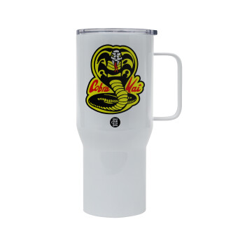 Cobra Kai Yellow, Mega Stainless steel Tumbler with lid, double wall 750L