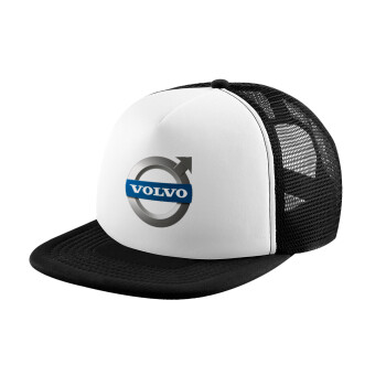 VOLVO, Καπέλο Ενηλίκων Soft Trucker με Δίχτυ Black/White (POLYESTER, ΕΝΗΛΙΚΩΝ, UNISEX, ONE SIZE)