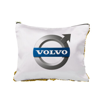 VOLVO, Τσαντάκι νεσεσέρ με πούλιες (Sequin) Χρυσό