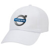 Adult Baseball Cap White 5-panel (POLYESTER, ADULT, UNISEX, ONE SIZE)