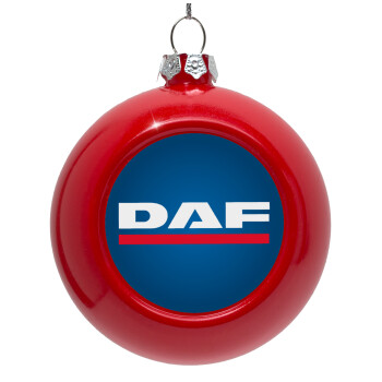 DAF, Red Christmas tree ornament bauble 8cm