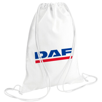 DAF, Backpack pouch GYMBAG white (28x40cm)