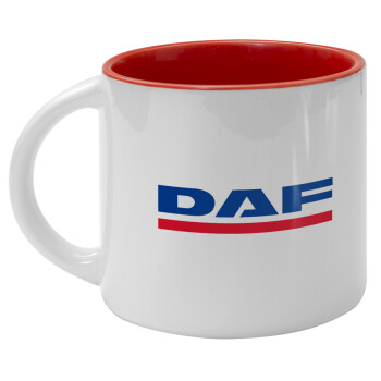 DAF, Κούπα κεραμική 400ml Λευκή/Κόκκινη