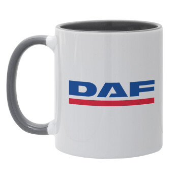 DAF, Κούπα χρωματιστή γκρι, κεραμική, 330ml