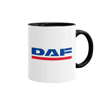 DAF, Mug colored black, ceramic, 330ml