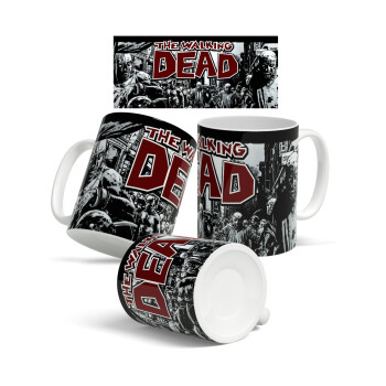 The walking dead comic drawing zombie, Ceramic coffee mug, 330ml (1pcs)