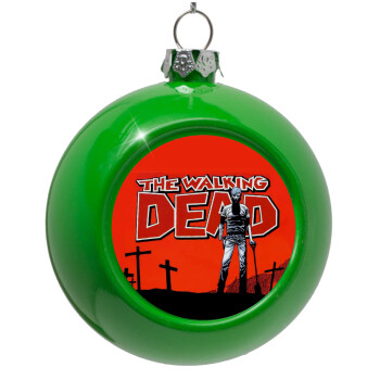 The Walking Dead, Green Christmas tree ornament bauble 8cm