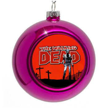 The Walking Dead, Purple Christmas tree ornament bauble 8cm