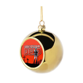 The Walking Dead, Golden Christmas tree ball ornament 8cm