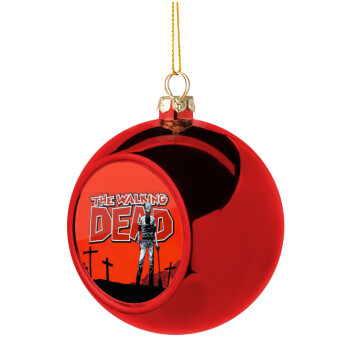 The Walking Dead, Christmas tree ball Red 8cm