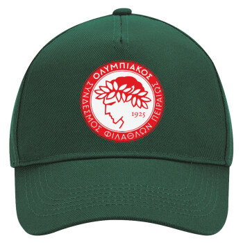 Ολυμπιακός, Adult Ultimate Hat GREEN, (100% COTTON DRILL, ADULT, UNISEX, ONE SIZE)