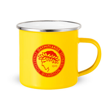 Ολυμπιακός, Yellow Enamel Metallic Cup 360ml