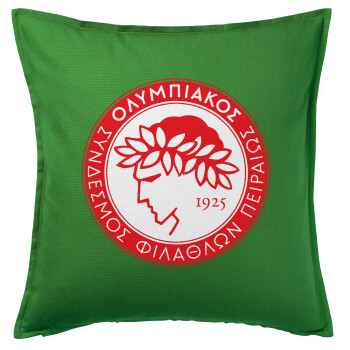 Ολυμπιακός, Sofa cushion Green 50x50cm includes filling